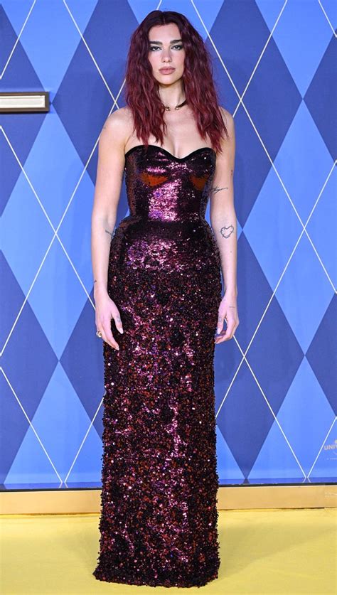 gucci argyle|Dua Lipa Sizzles in Sparkly Gucci Gown at ‘Argylle.